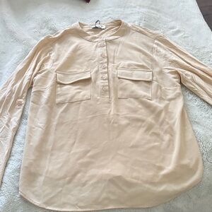 Men's Cream Button-Up Shirt